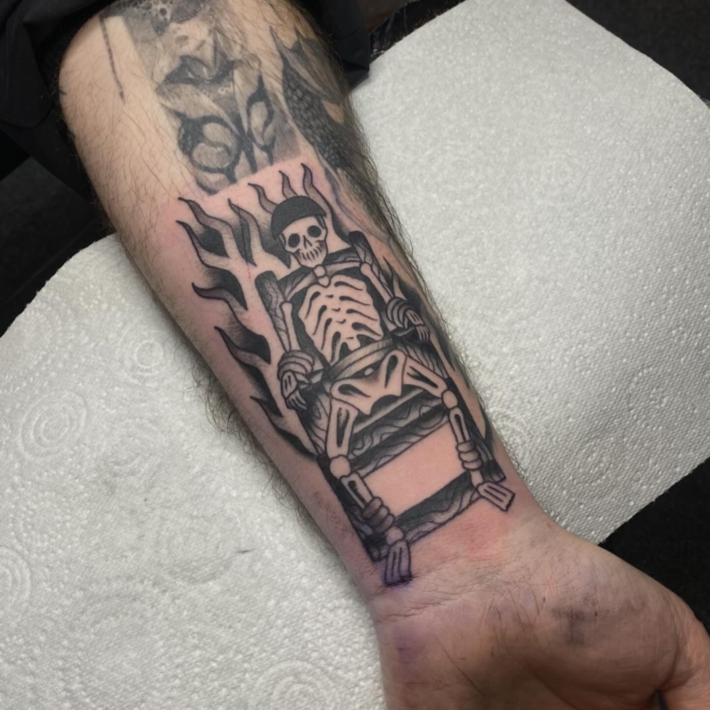 Tattoo by @stephhudsontattoo — american_traditional, black_and_grey