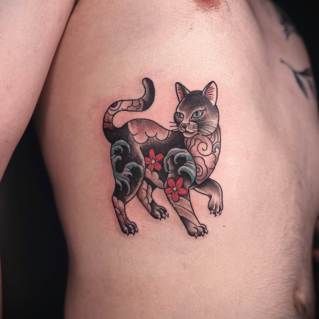 Tattoo by @ldempseytattoos — japanese_irezumi, black_and_grey