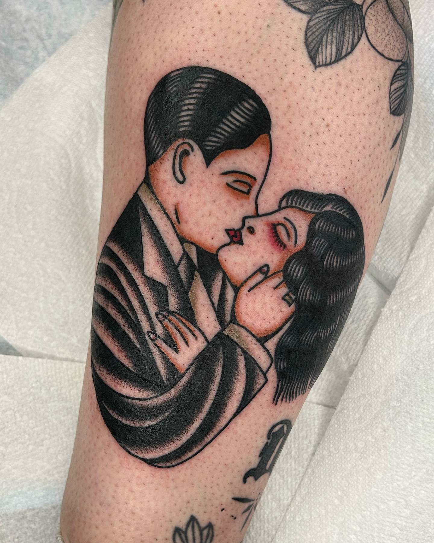 Tattoo by @hubert_serrano — american_traditional, dotwork