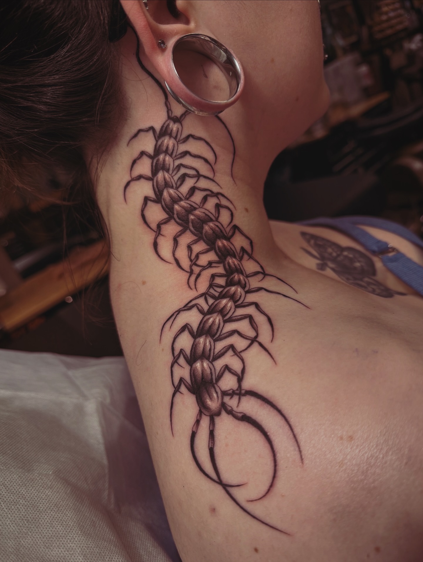 Tattoo by @welpfu — black_and_grey