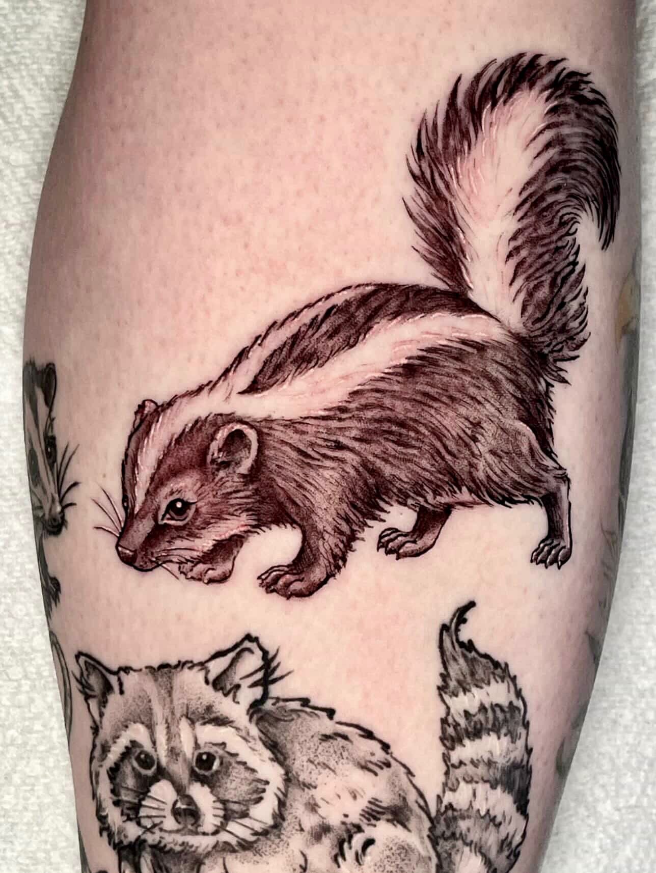 Tattoo by @cherryladyink — black_and_grey