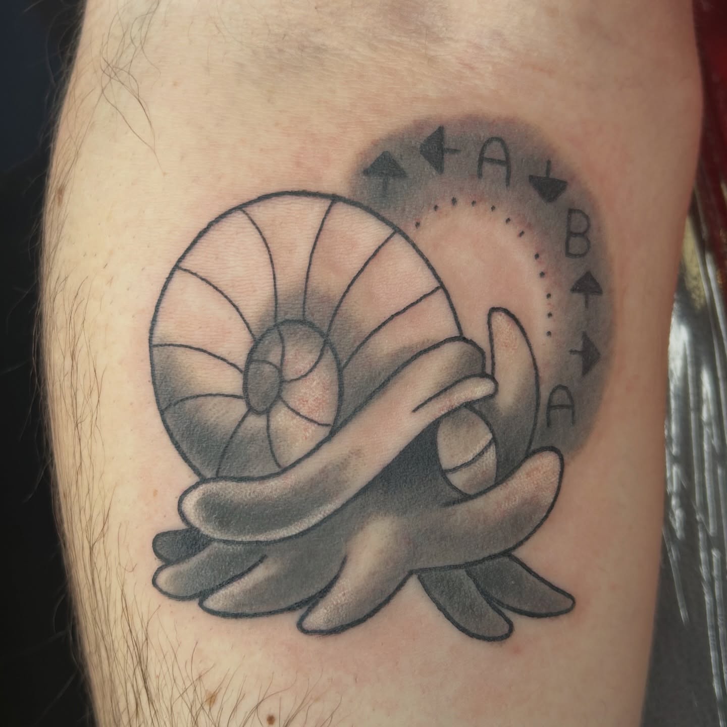 Tattoo by @princess.hannie.tattoos — black_and_grey