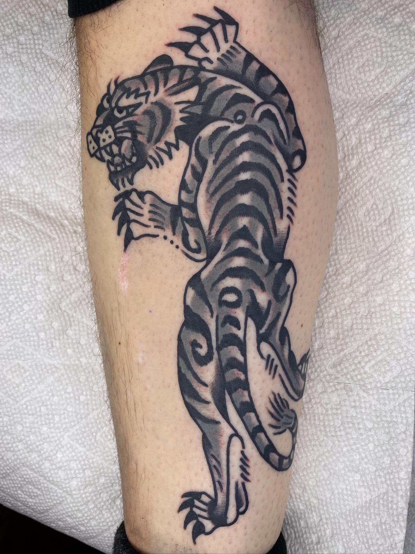 Tattoo by @totota2s — black_and_grey