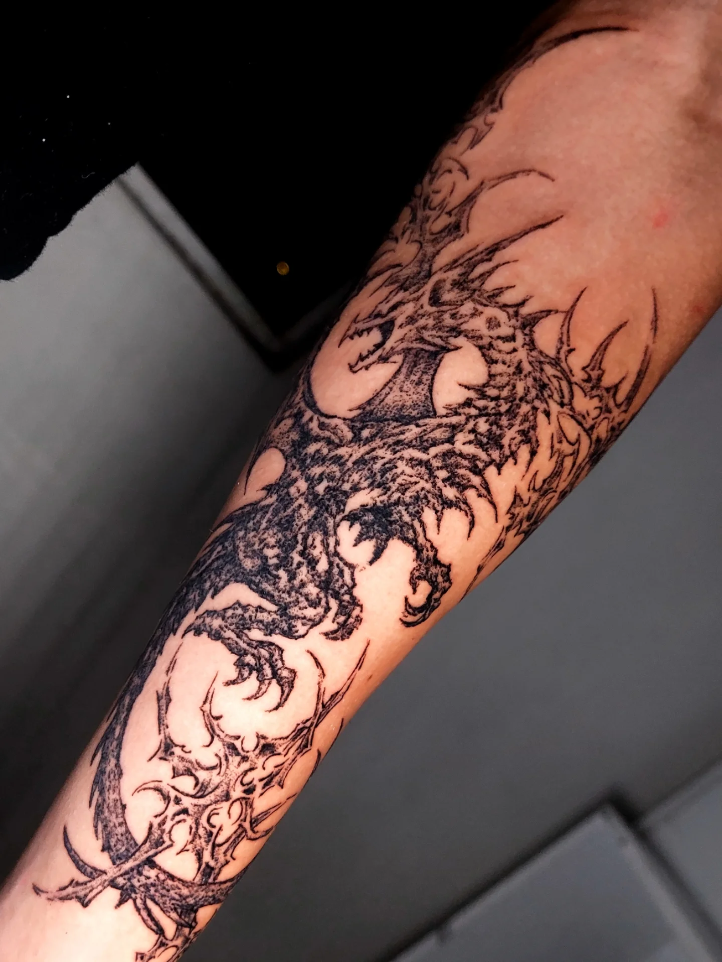 Tattoo by @dazorath — black_and_grey
