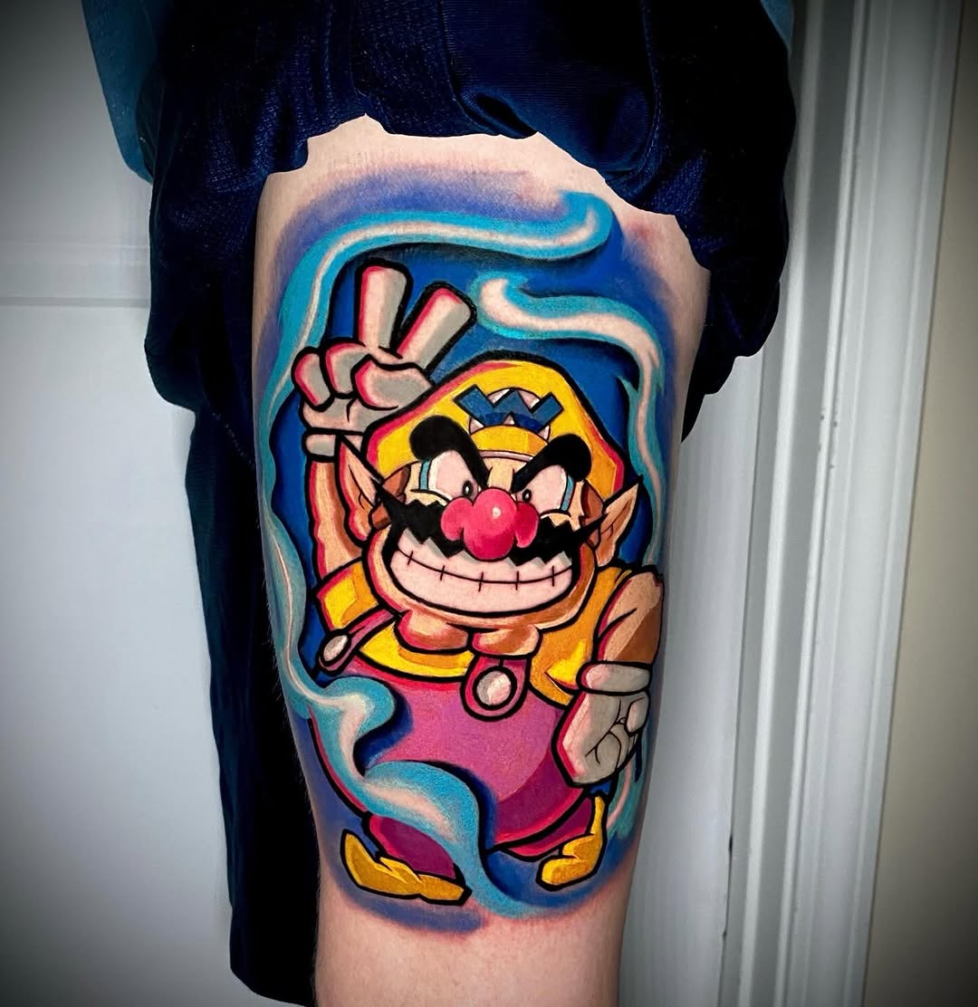 Tattoo by @aortiz_tattoos — new_school, anime