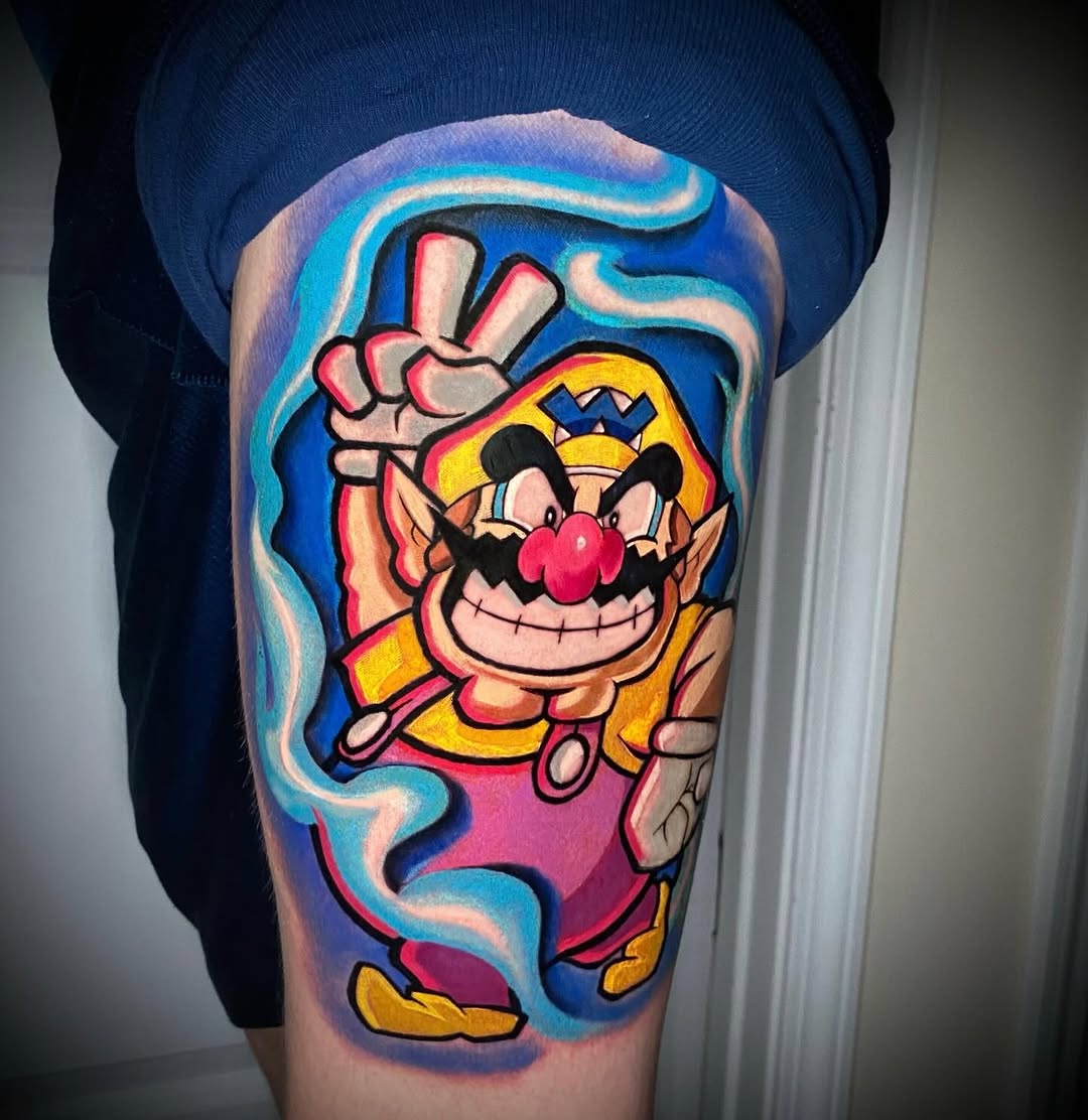 Tattoo by @aortiz_tattoos — new_school, anime