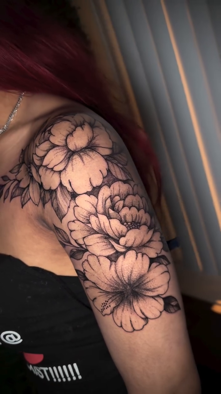 Tattoo by @spikes.and.daisies — black_and_grey, realism