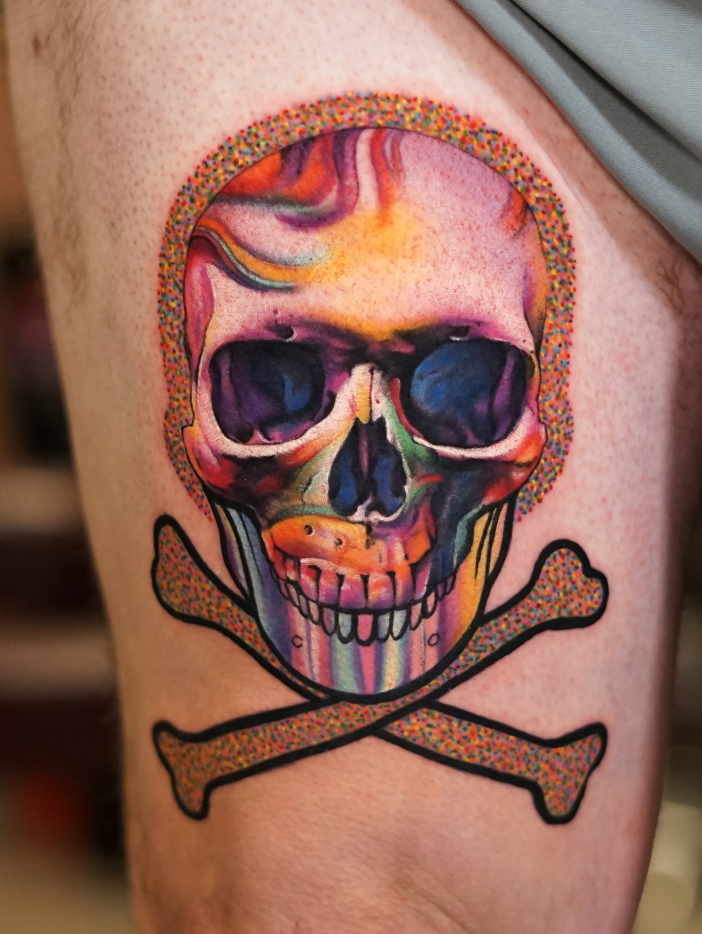 Tattoo by @jaer_tattoo — dotwork