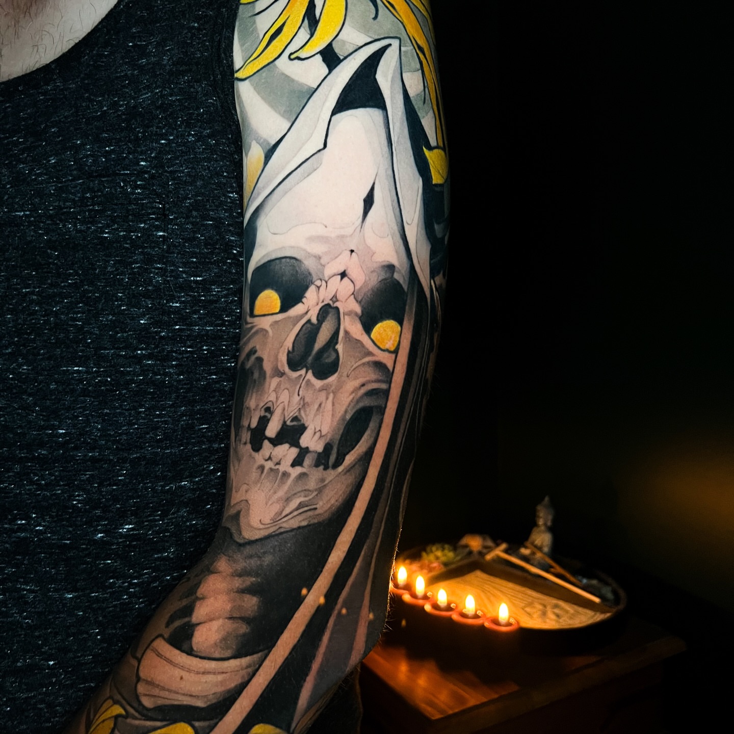 Tattoo by @weekstattoo — realism, dark_realism