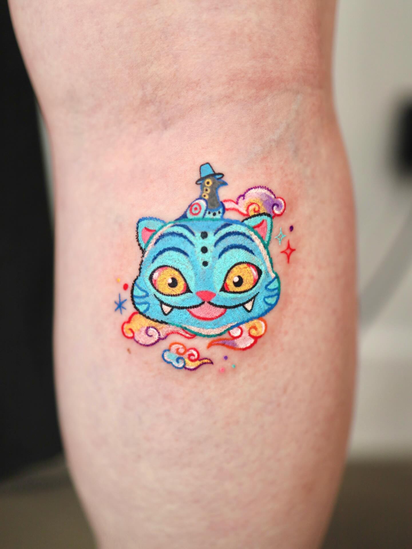Tattoo by @kettle_tats โ dotwork, watercolor
