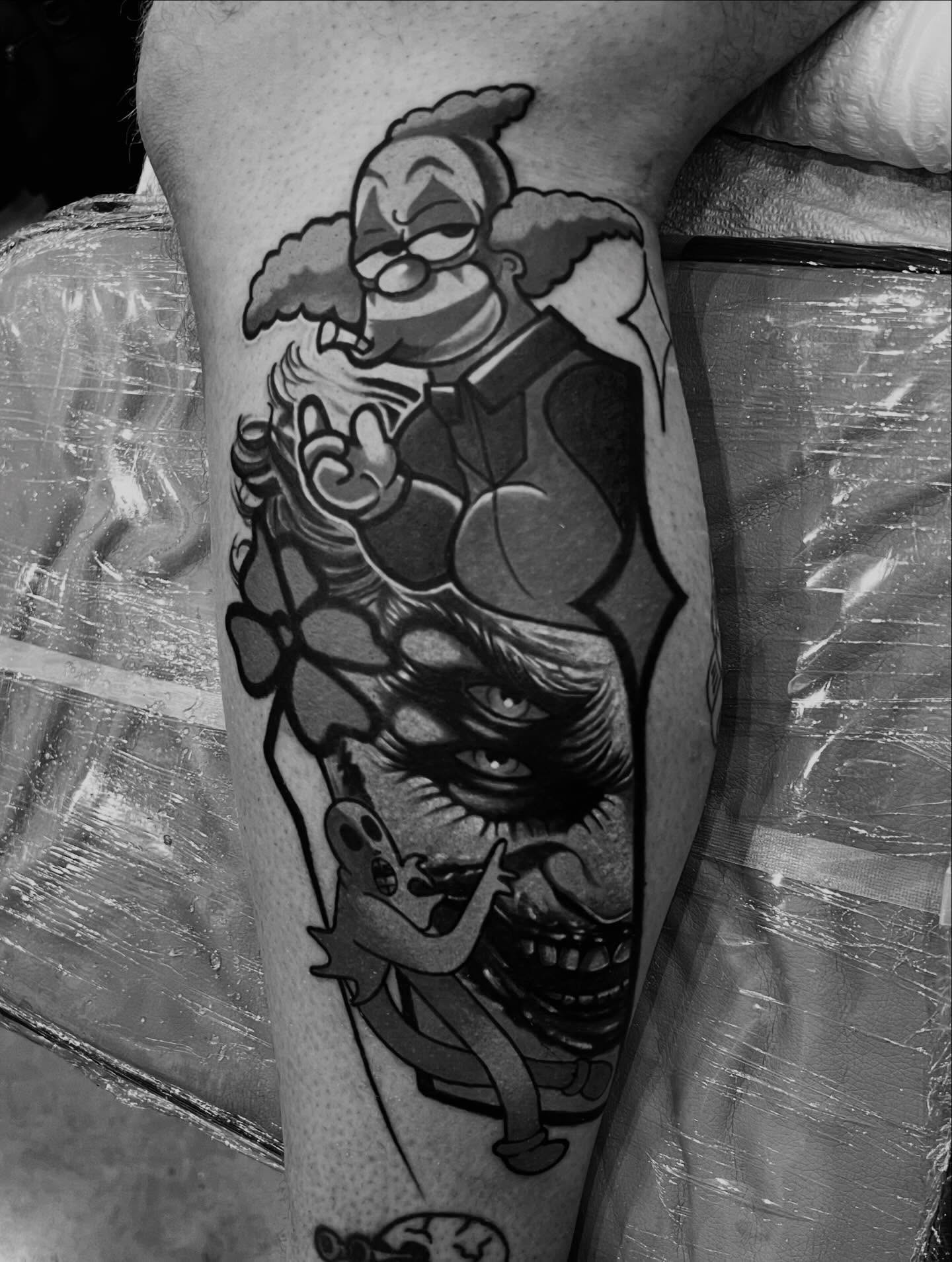 Tattoo by @randy_templin_ — american_traditional, black_and_grey