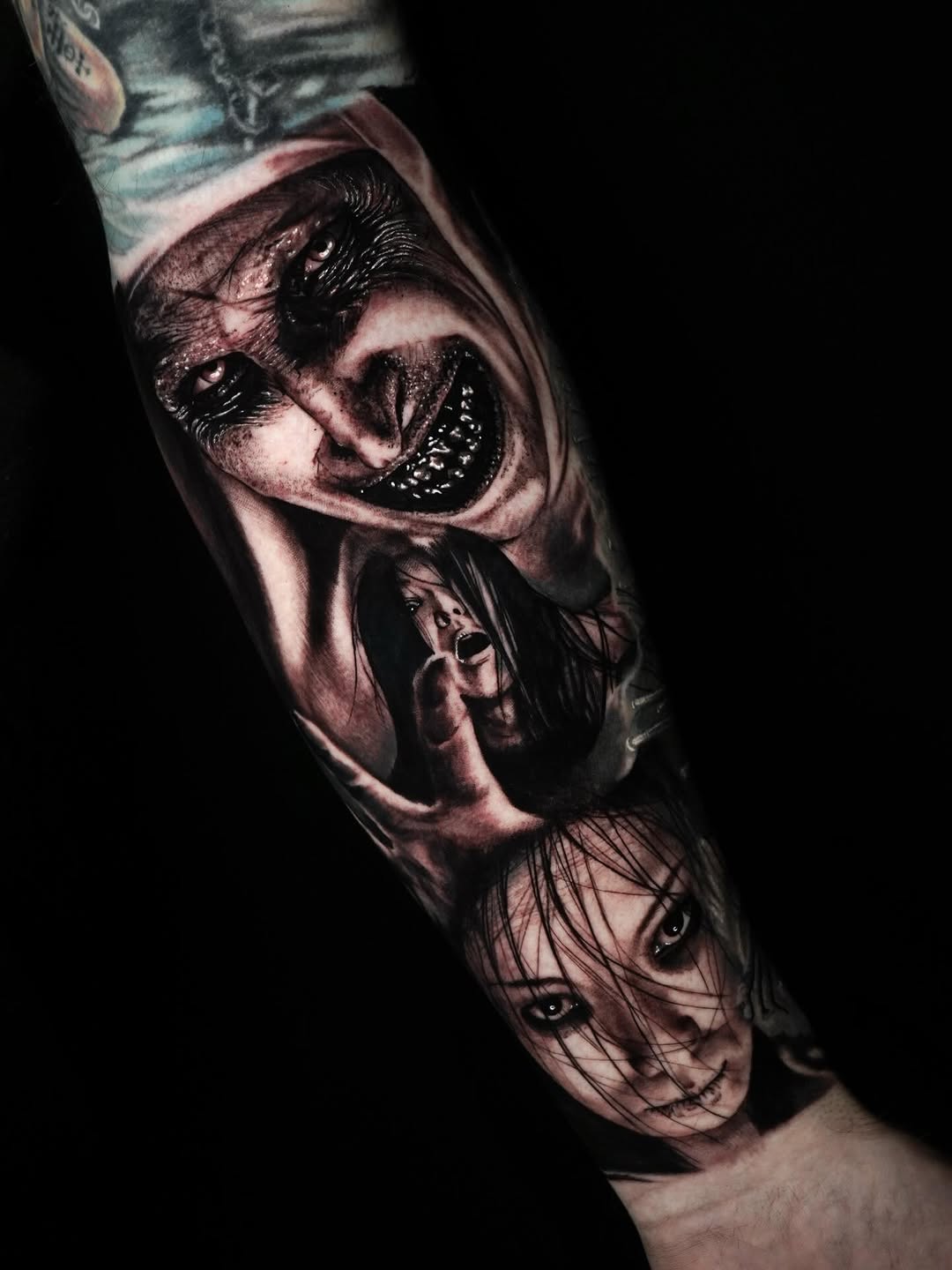 Tattoo by @joannatattoos β dark_realism, black_and_grey