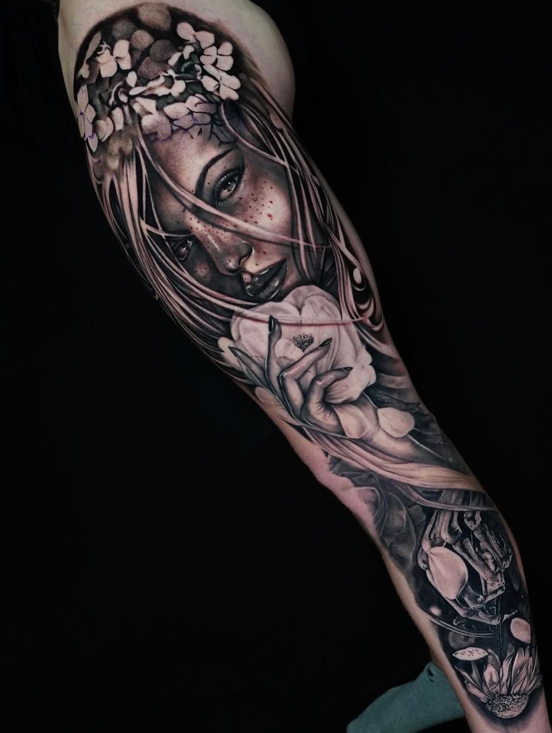 Tattoo by @joannatattoos β realism, black_and_grey