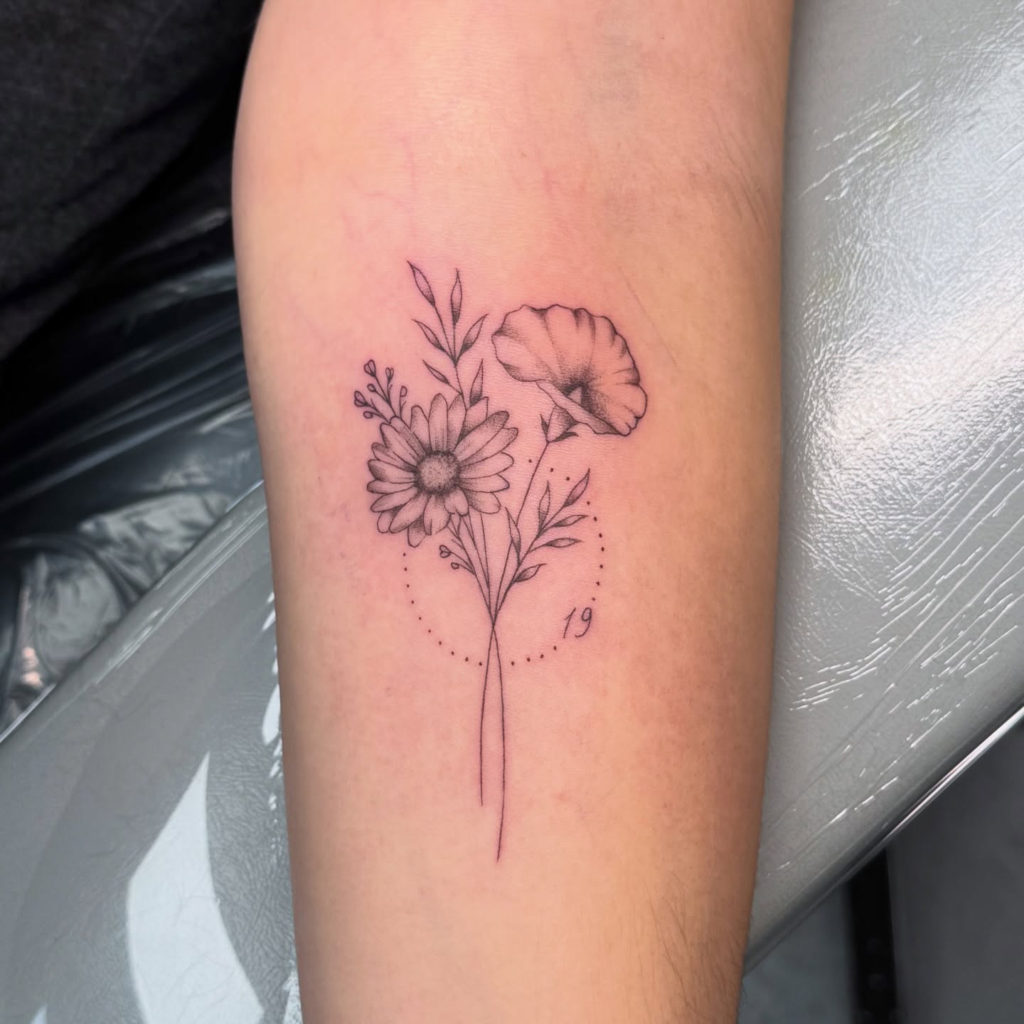Tattoo by @bambi.brows β dotwork, black_and_grey