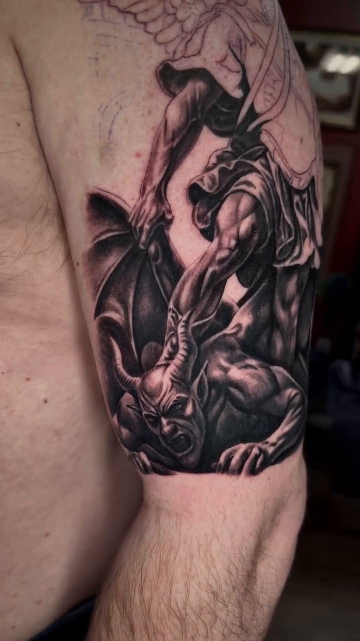 Tattoo by @artbycalib — dark_realism, black_and_grey