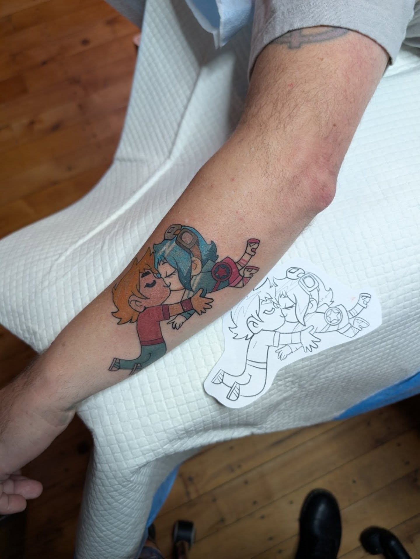 Tattoo by @crybabygoblin666 โ anime