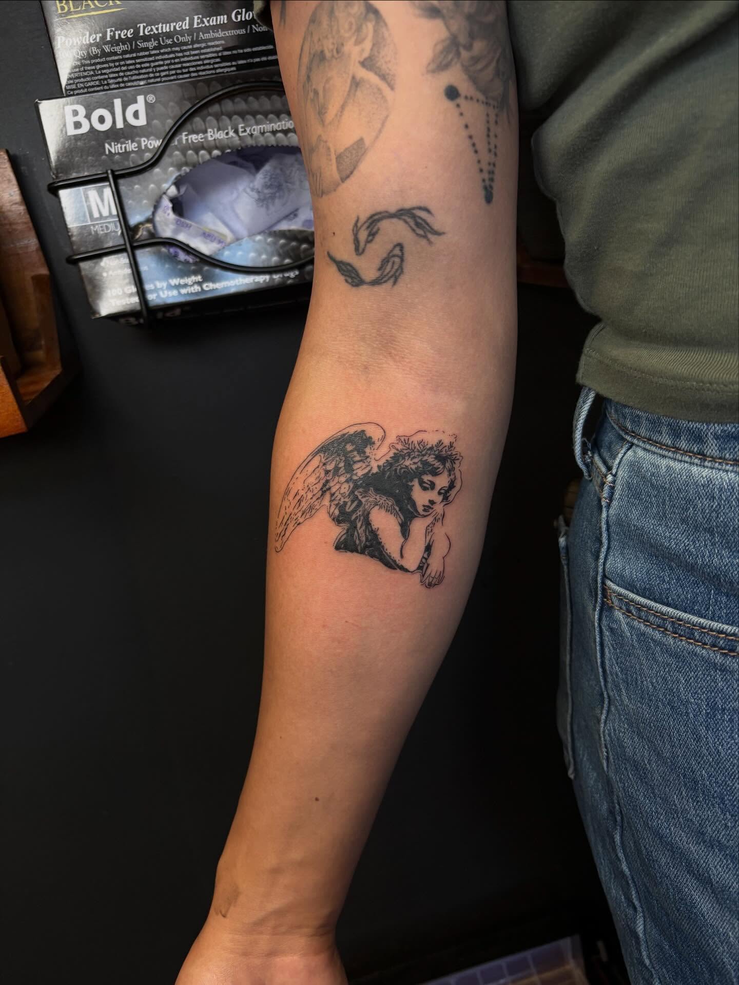 Tattoo by @blackstatictattoos — black_and_grey
