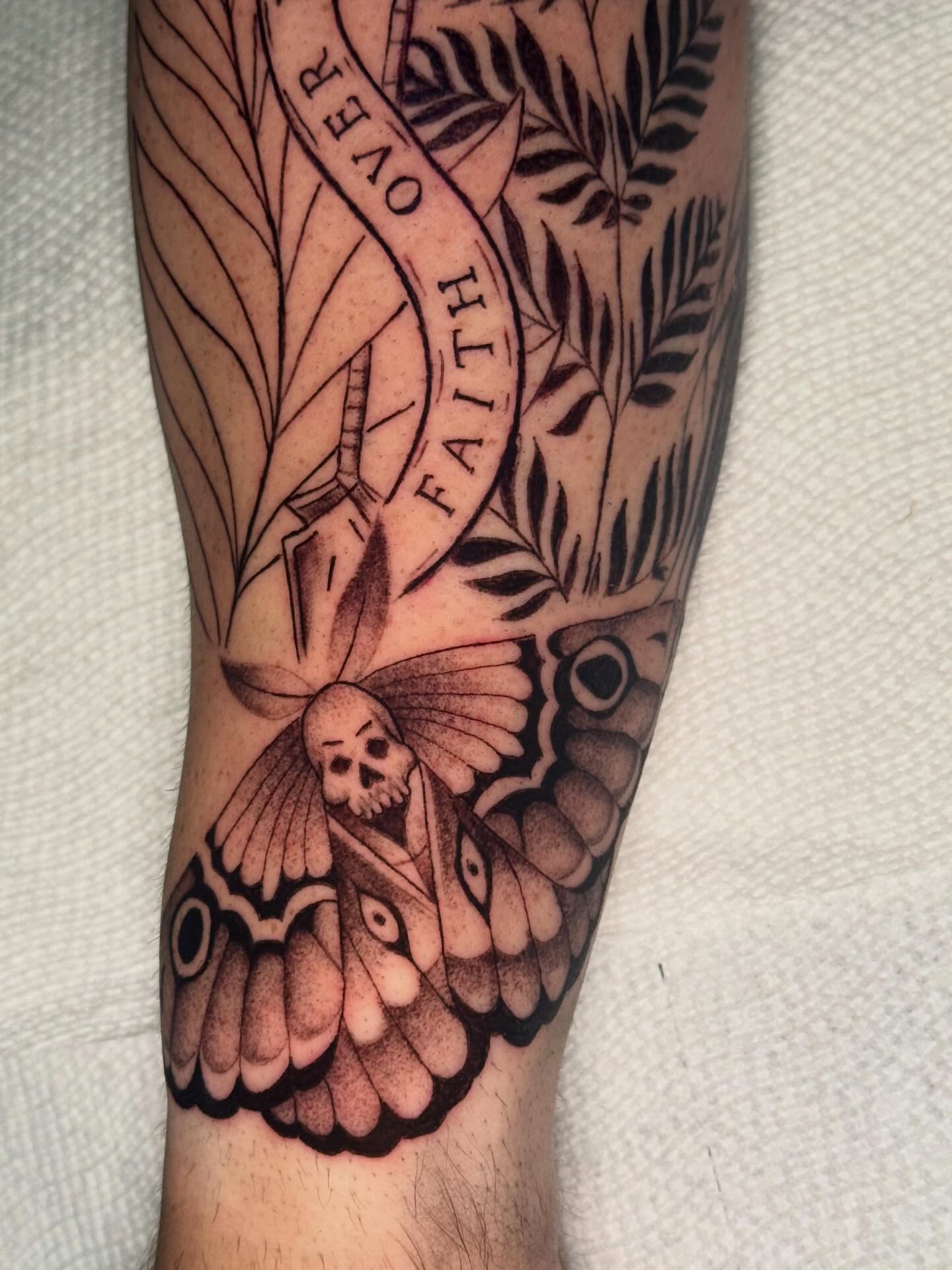Tattoo by @ninelivestvttoo β american_traditional, black_and_grey