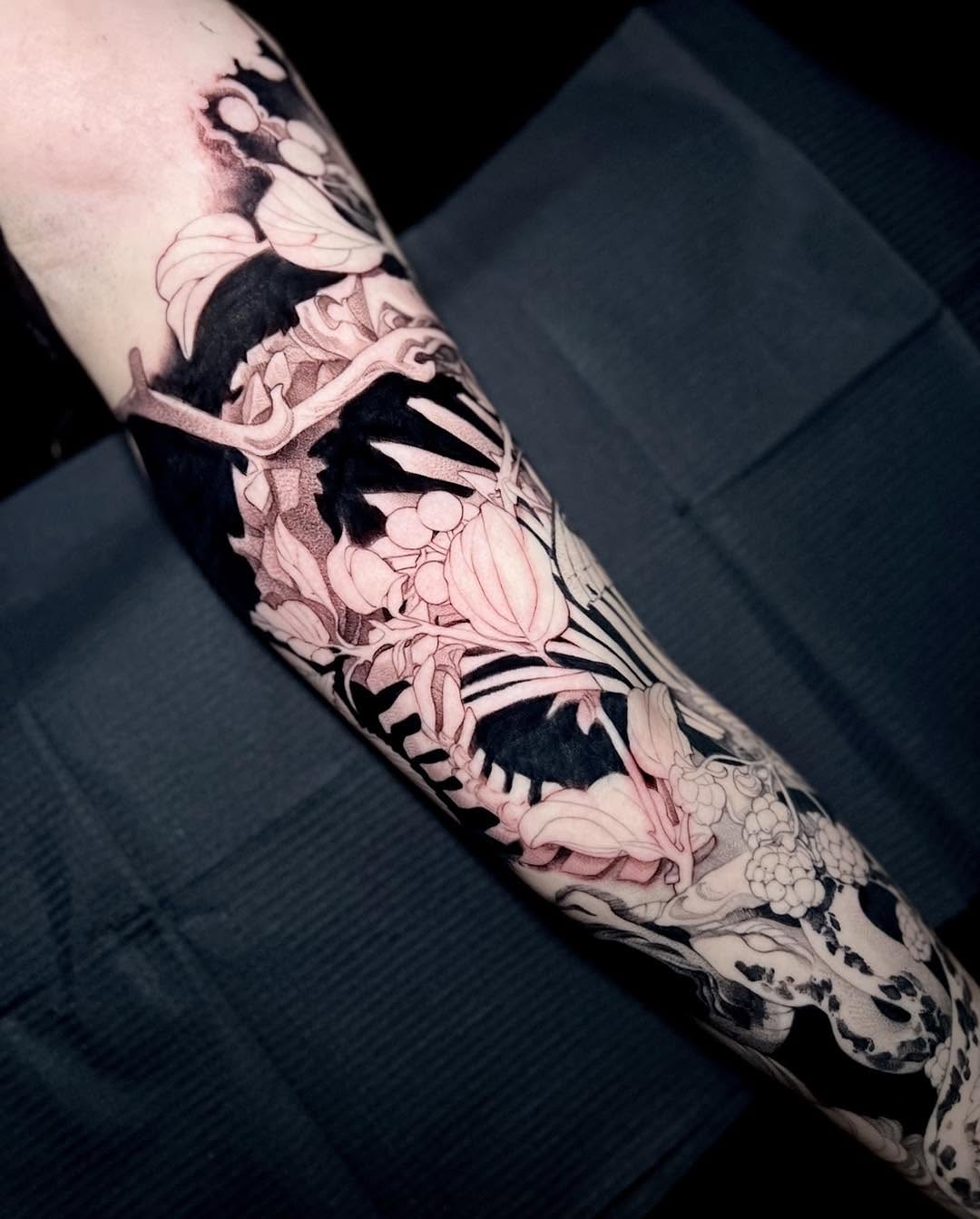 Tattoo by @the_last_centra — black_and_grey, ornamental