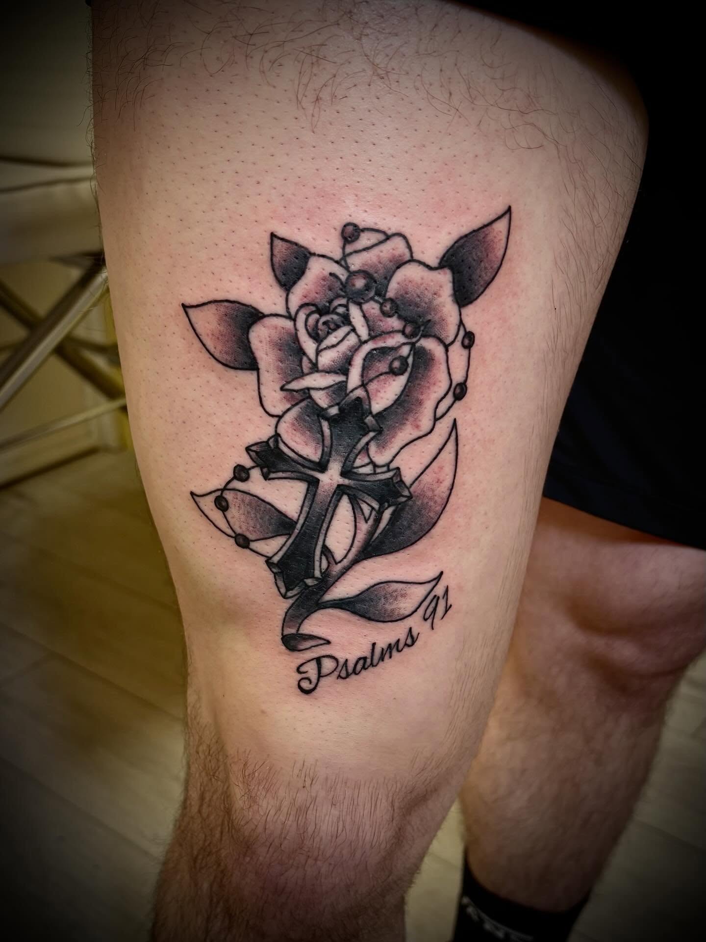 Tattoo by @jddoestattoos — black_and_grey