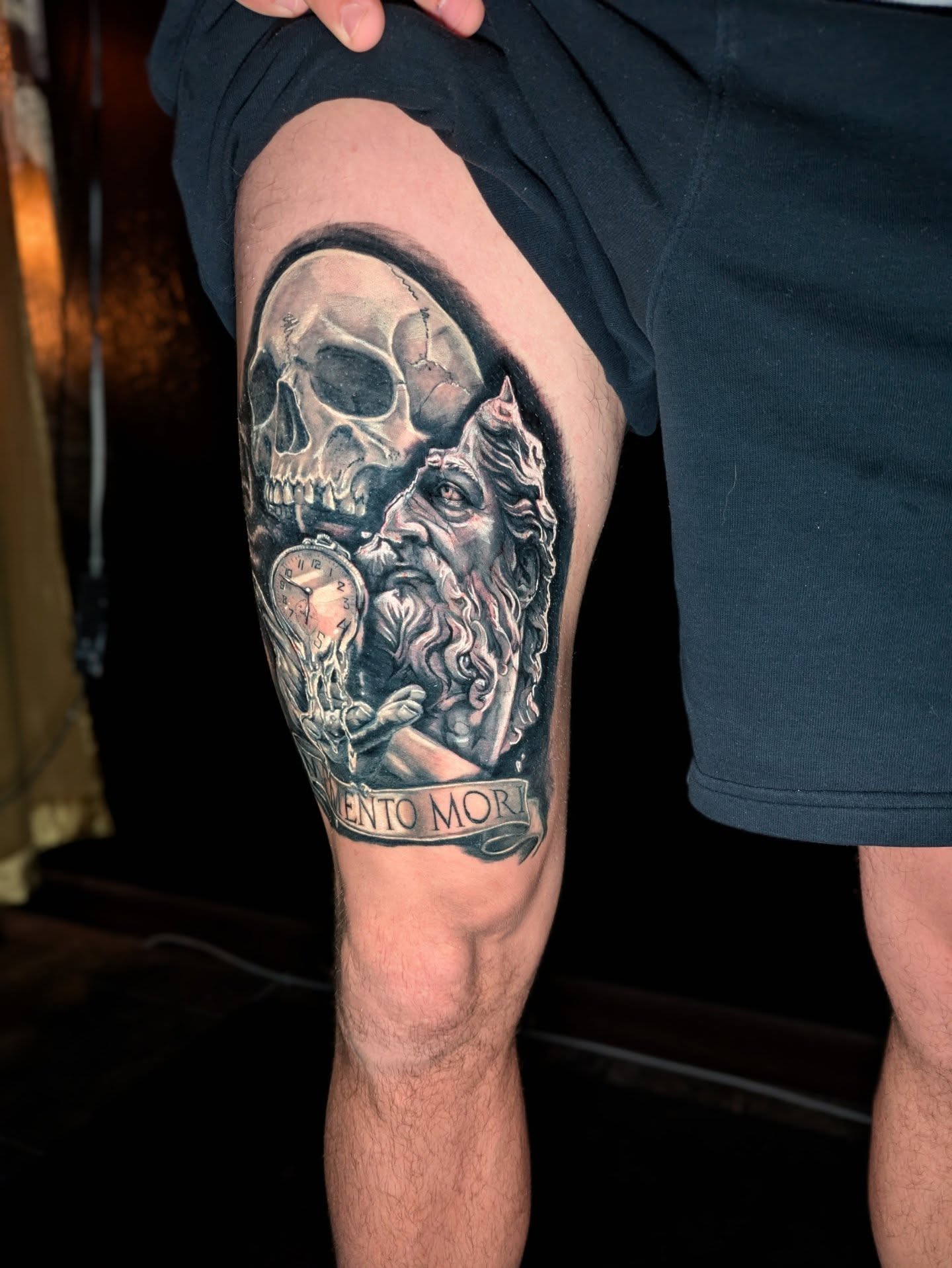 Tattoo by @beebe_artistry — realism, black_and_grey