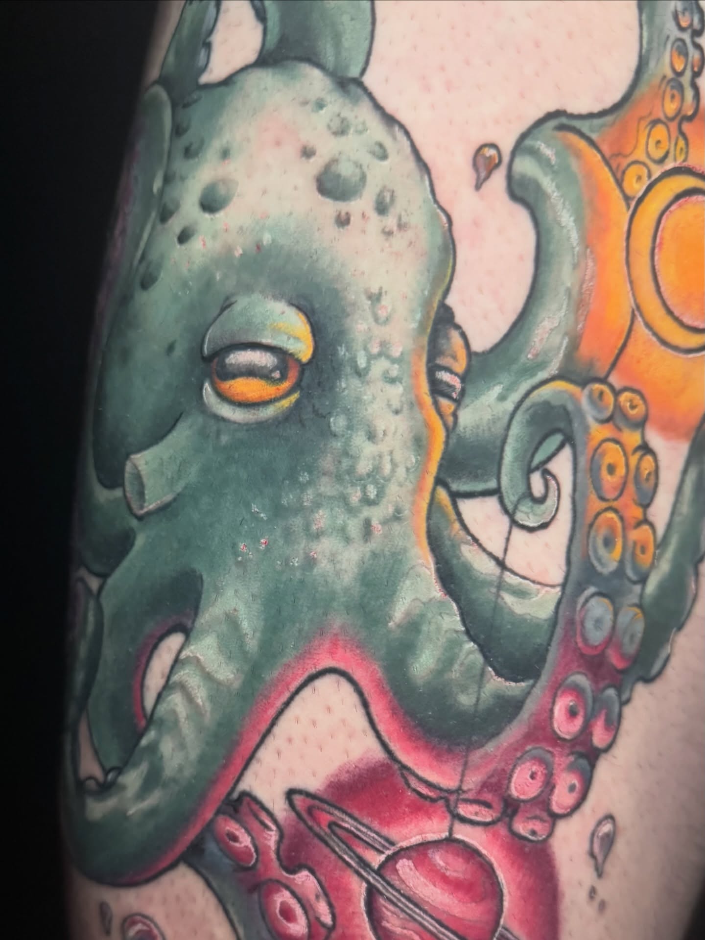 Octopus dotwork tattoo on the forearm by M A D I E I N S P A N I E R π¦ tattoos
