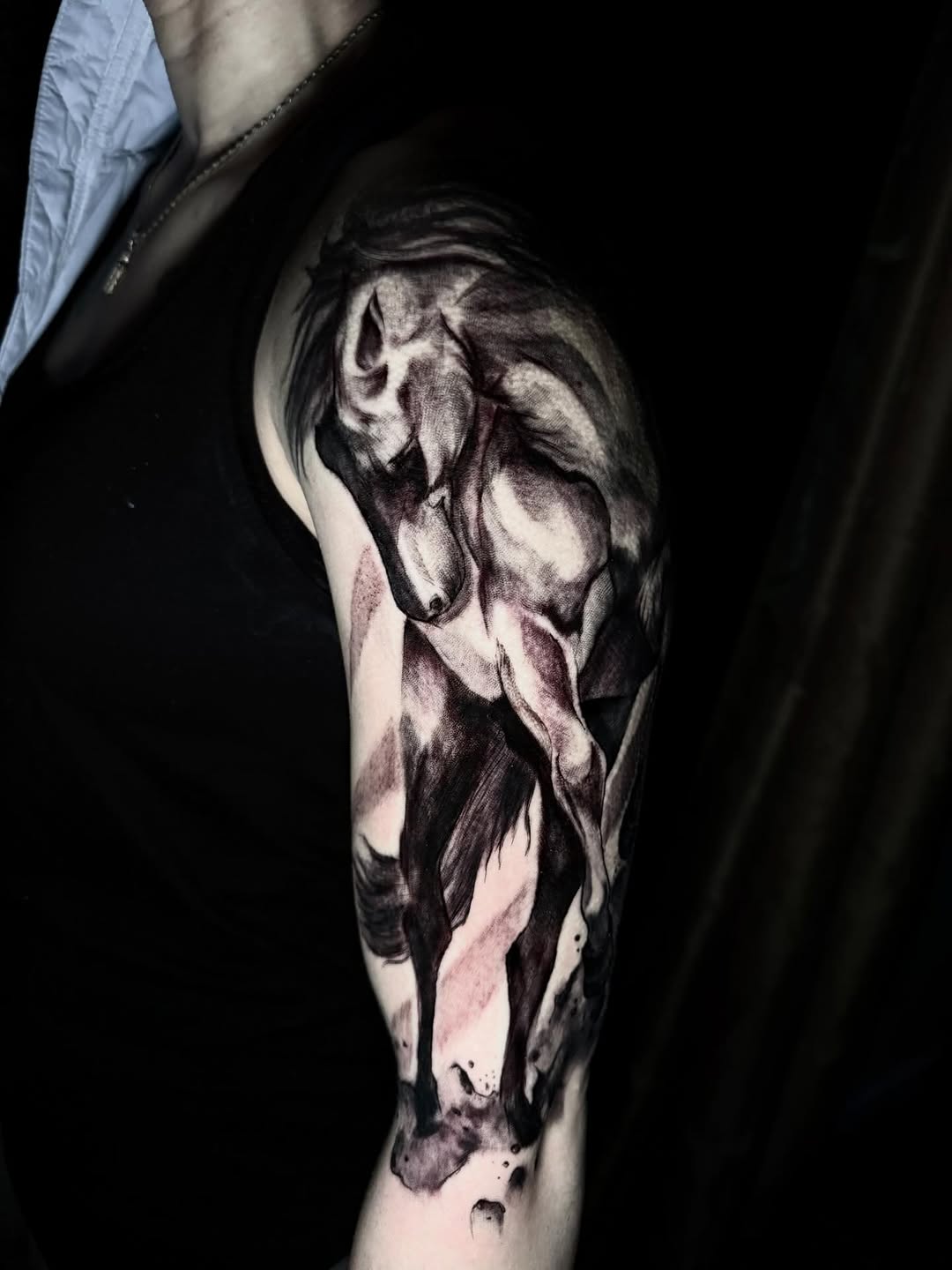 Tattoo by @skunk_punk_ink — realism, black_and_grey