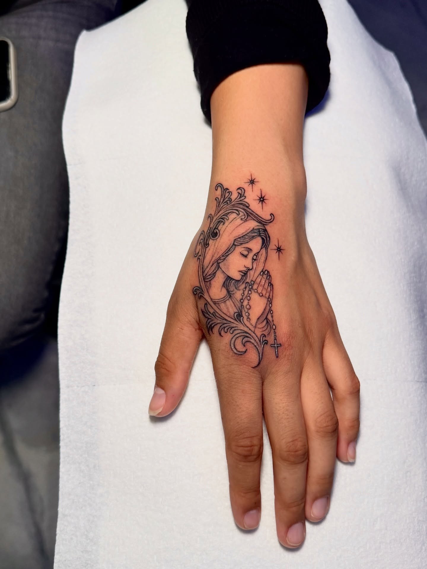 Tattoo by @eyekonic_ink — black_and_grey