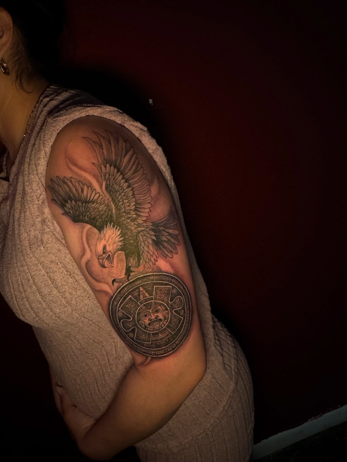 Tattoo by @inkedbydaniii โ realism, dotwork