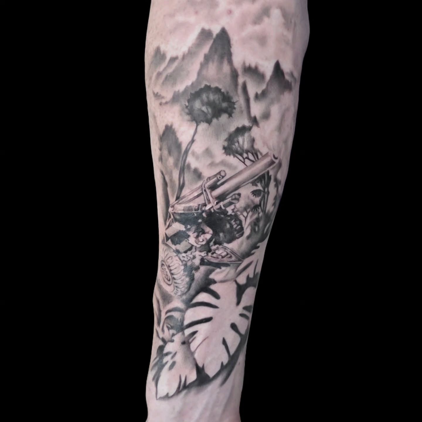 Tattoo by @samanthamcquillanart — black_and_grey, realism