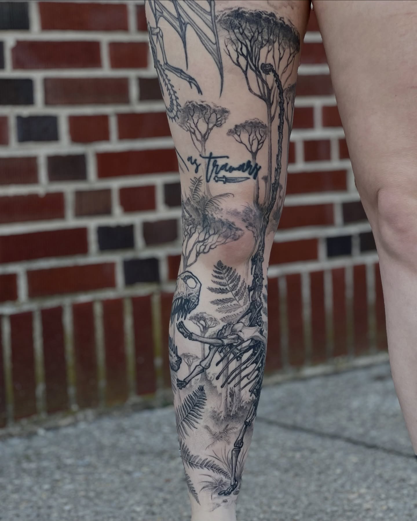 Forest and nature realism tattoo on the forearm by Dominick Cali, East Islip, New York