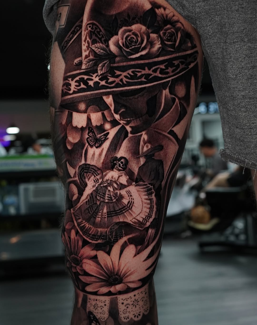 Tattoo by @jessem_tattoos — realism, black_and_grey