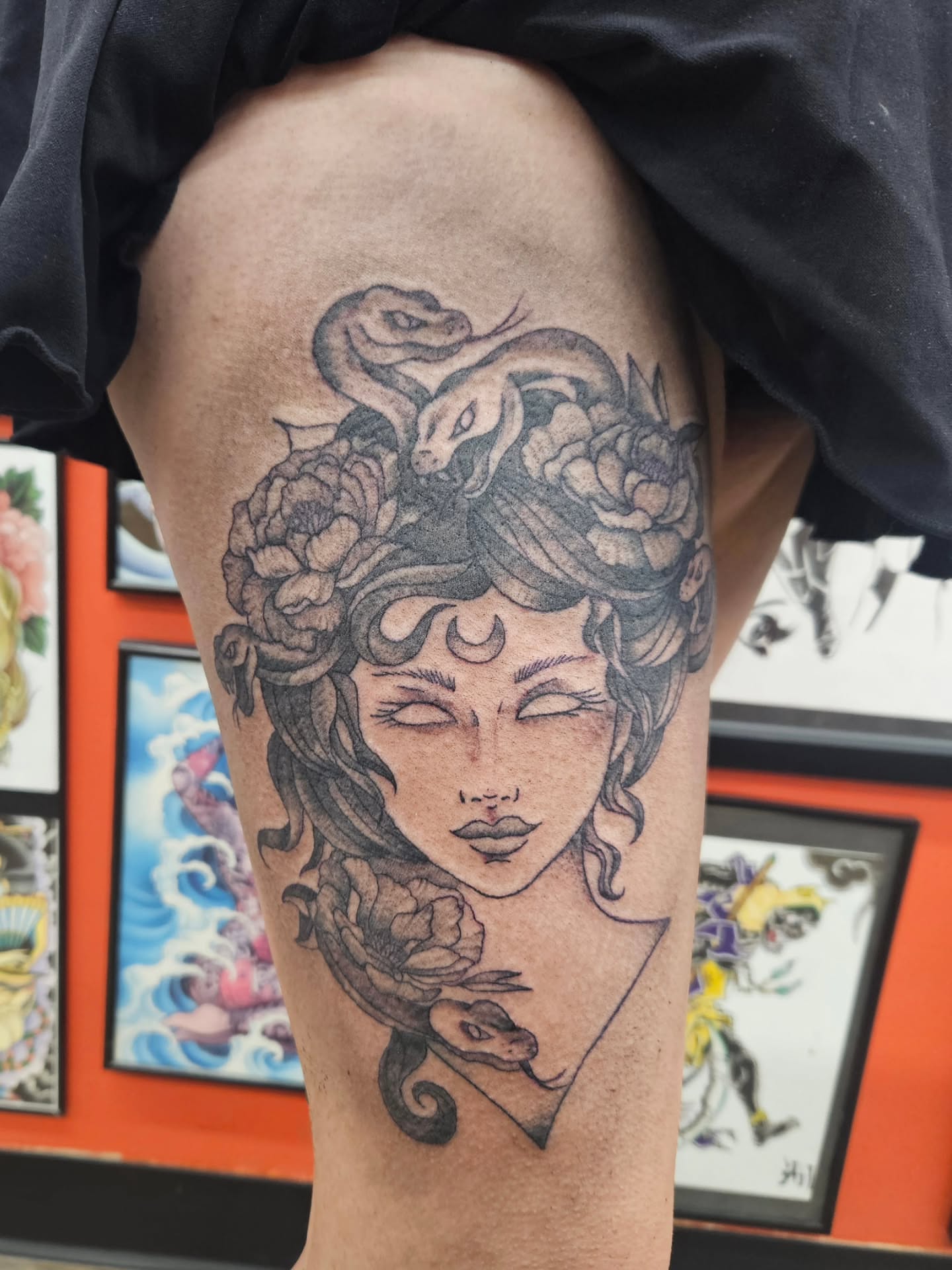 Tattoo by @therestlessdrifter — black_and_grey, realism