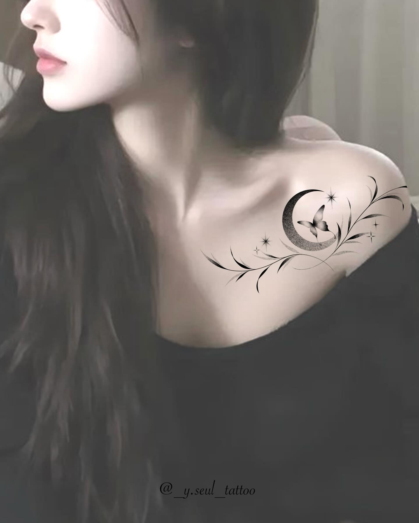Tattoo by @_y.seul_tattoo — black_and_grey