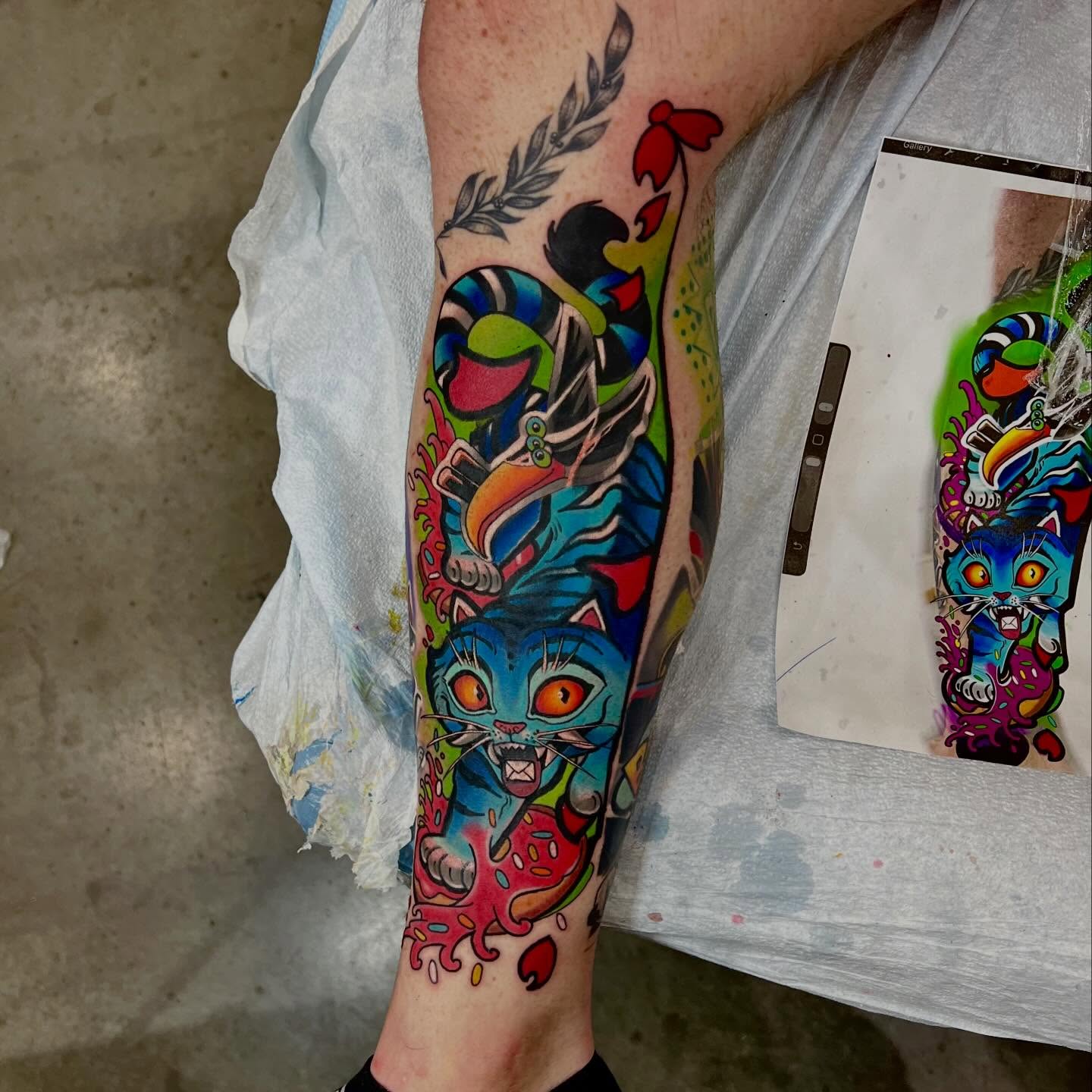 Tattoo by @randy_templin_ — american_traditional, new_school