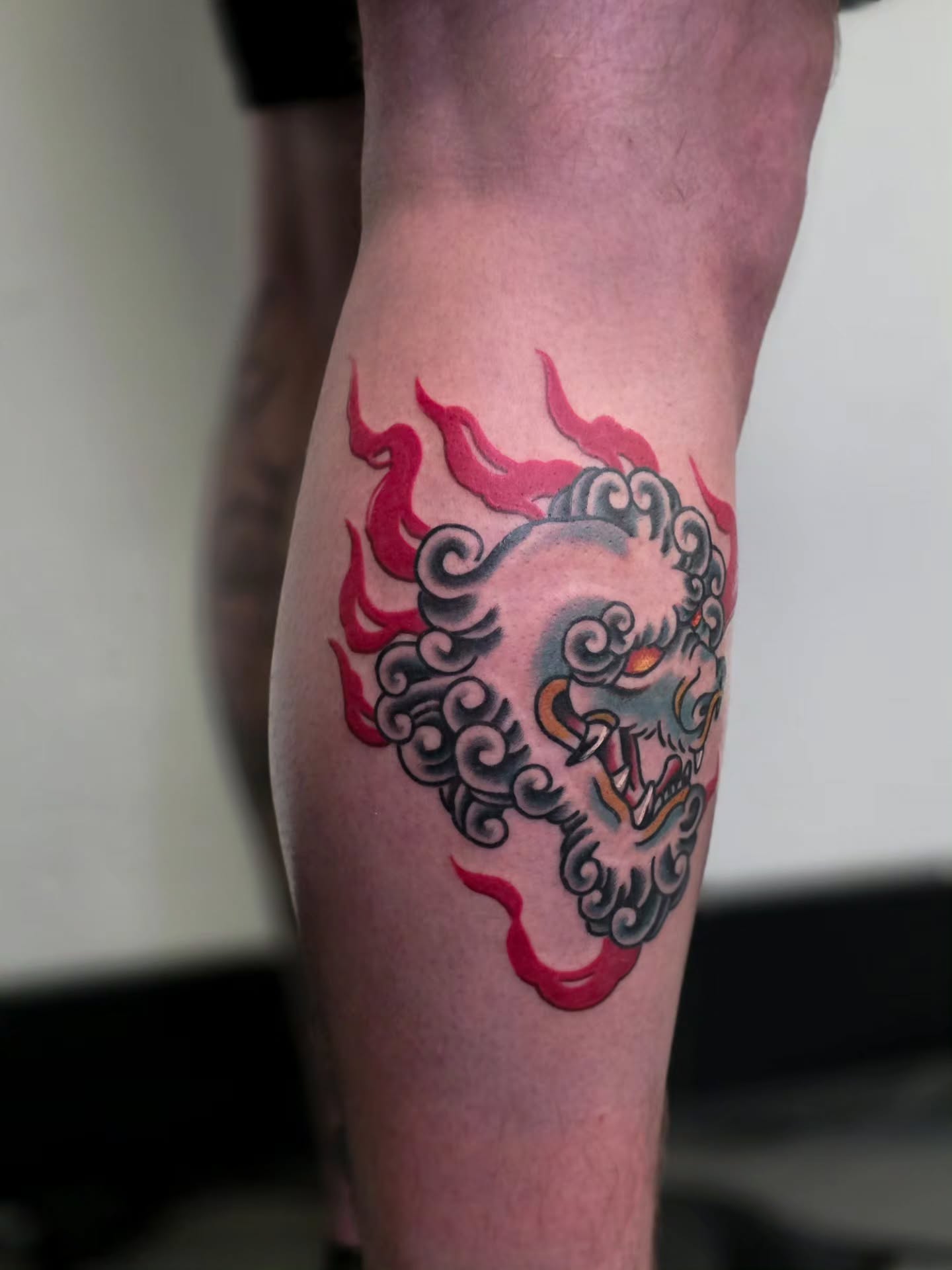 Tattoo by @faerie_rot_ โ japanese_irezumi, american_traditional
