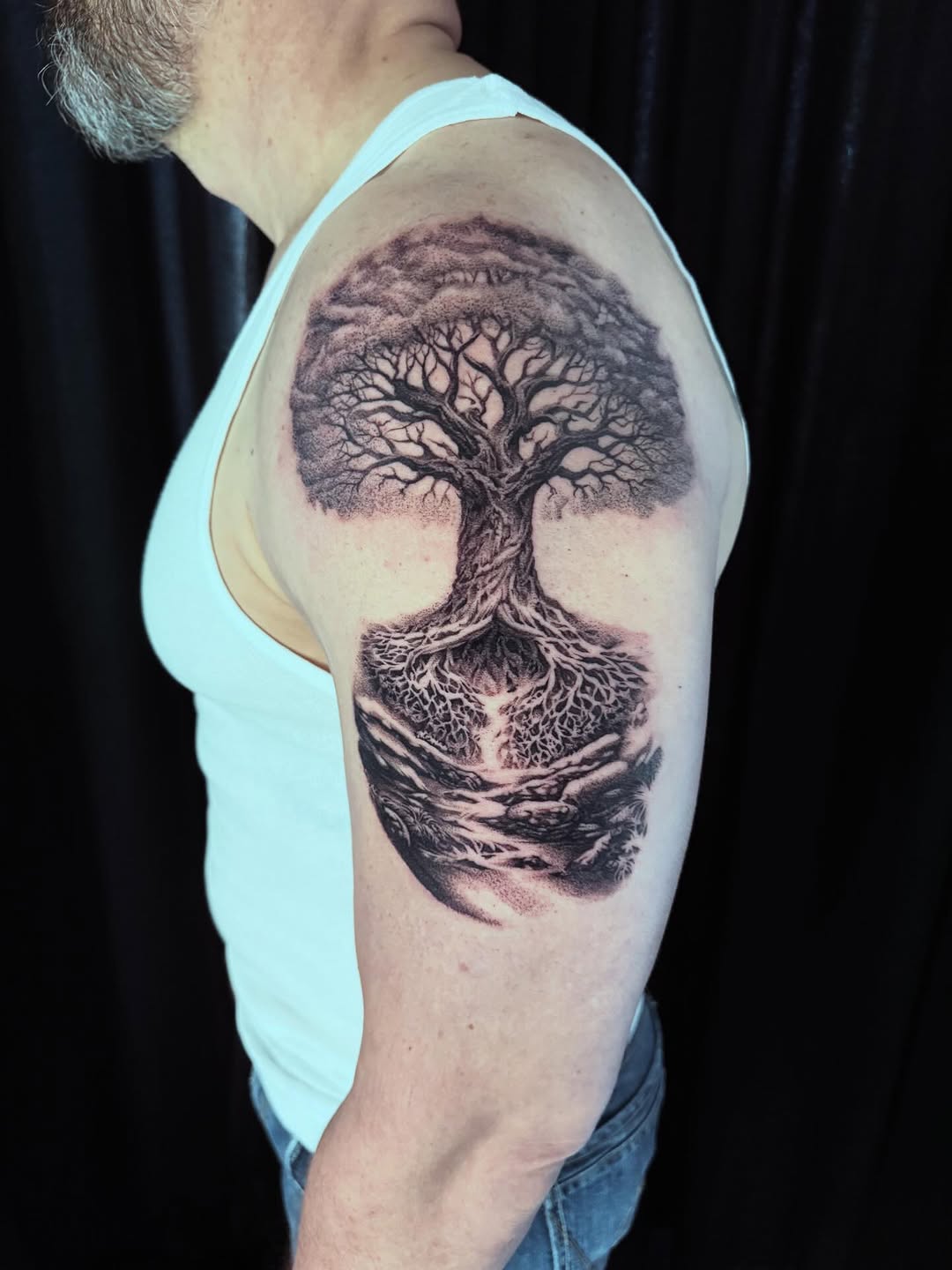 Tattoo by @deadmess — black_and_grey, realism