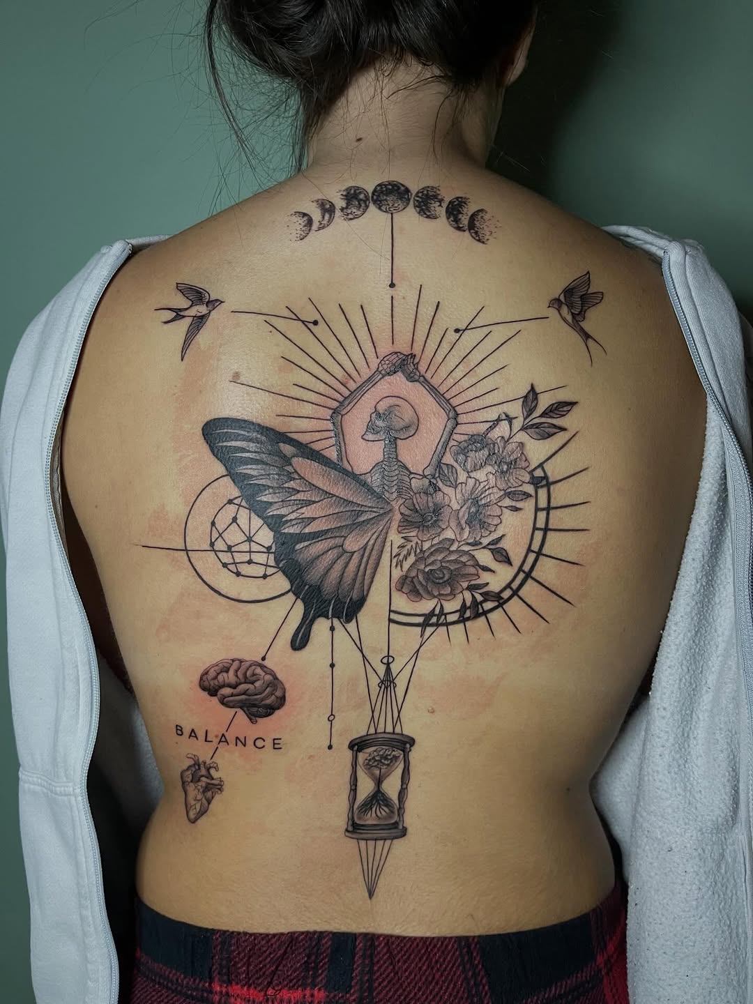 Tattoo by @therealdomgray β black_and_grey, geometric