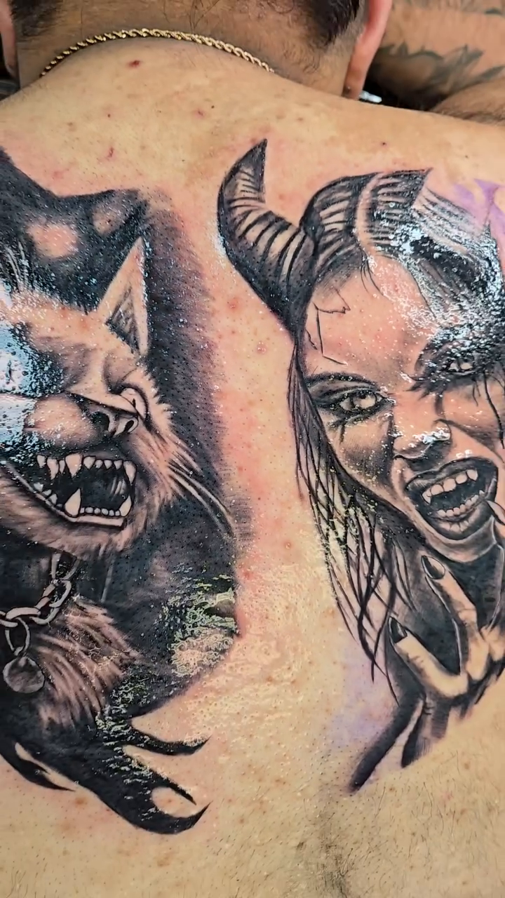 Tattoo by @lee__styles__ — dark_realism, black_and_grey