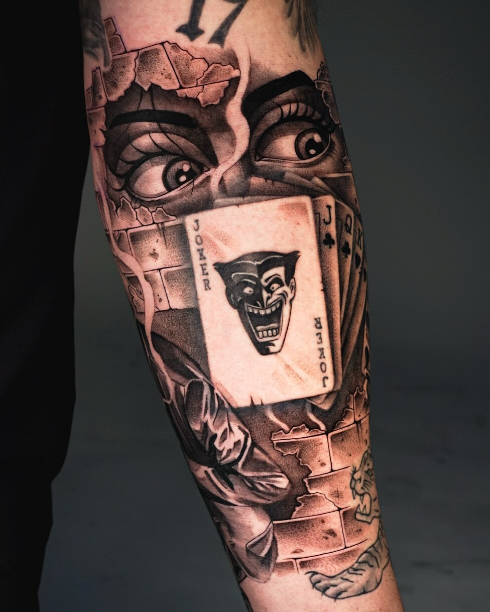 Tattoo by @leperemael — black_and_grey, realism
