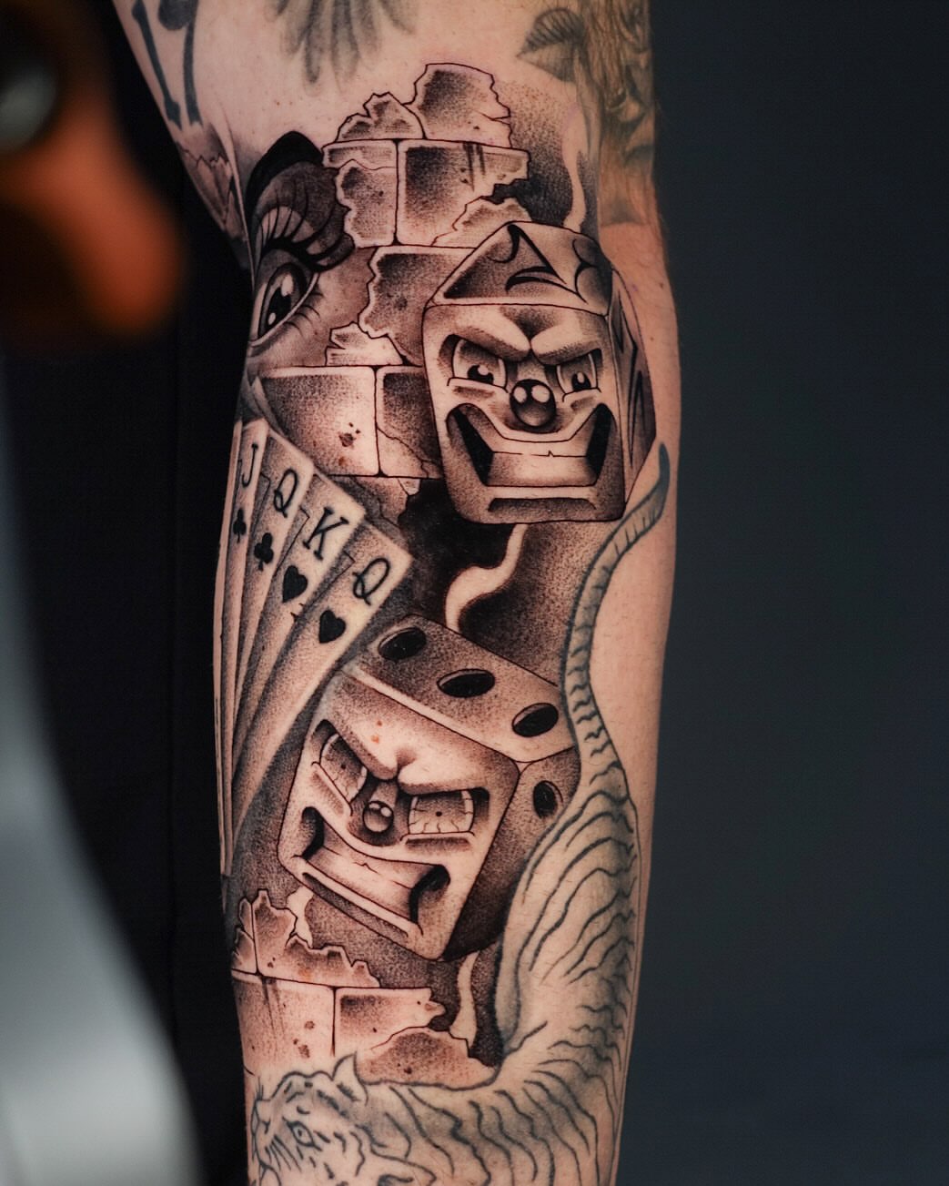 Tattoo by @leperemael — black_and_grey