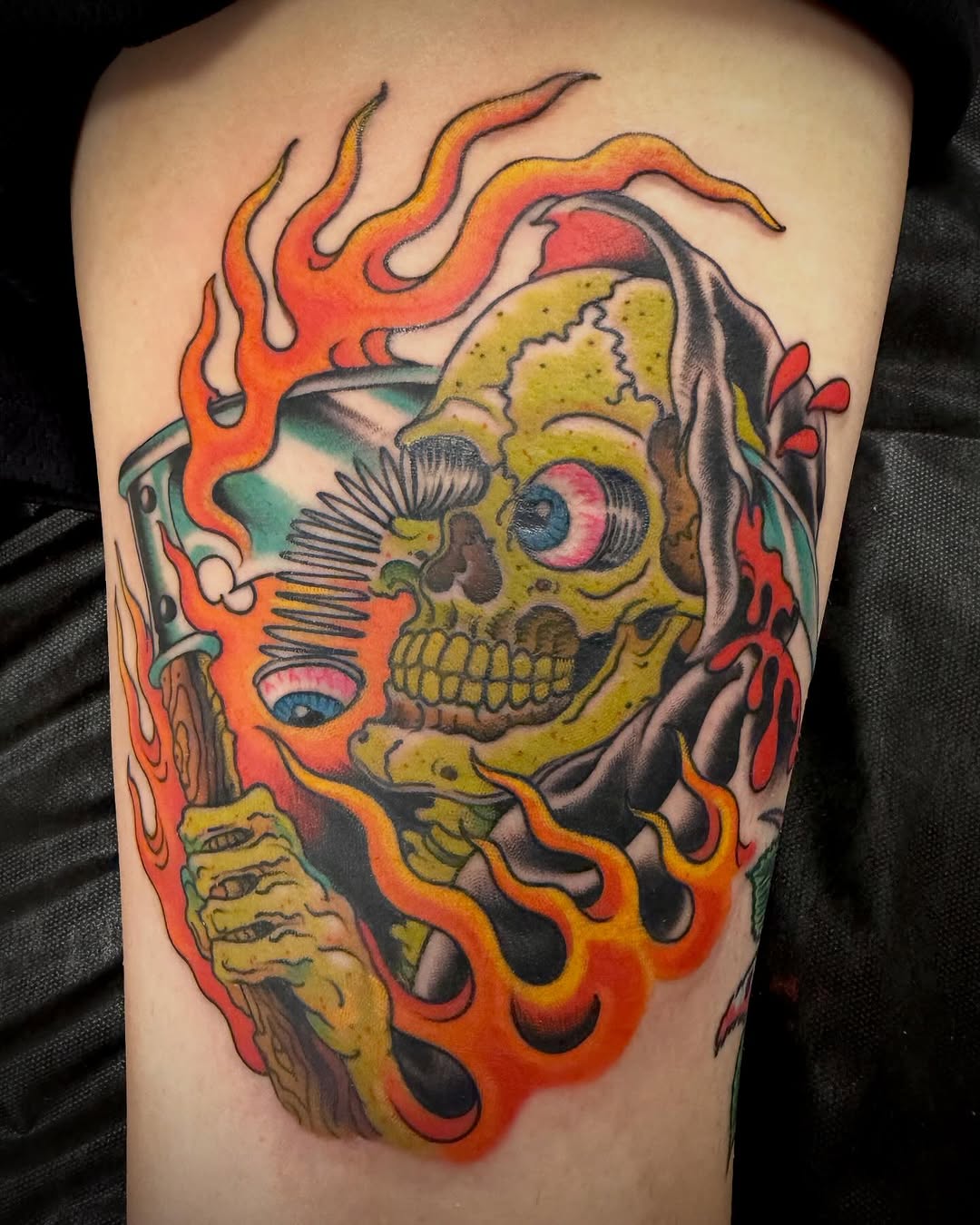 Tattoo by @adamwarmerdam — american_traditional, neo_traditional