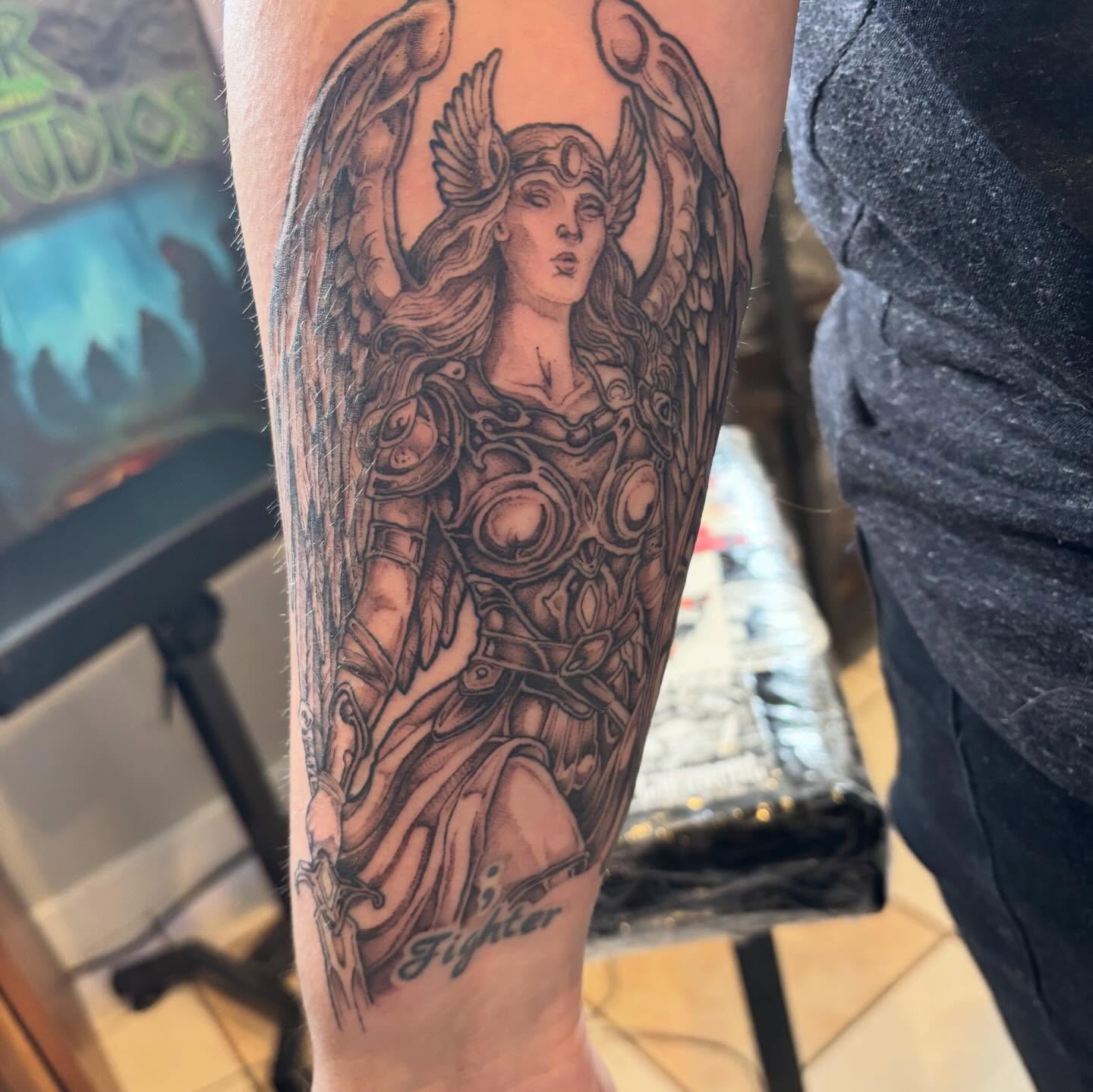 Tattoo by @kevinberubetattooer — black_and_grey, realism
