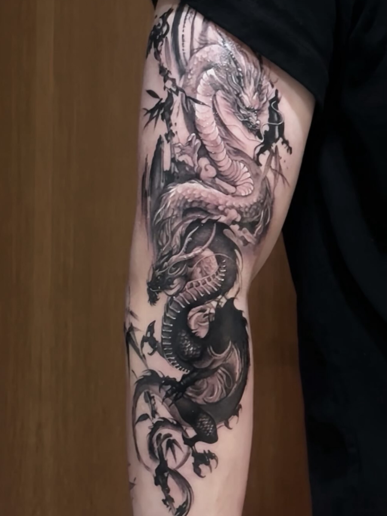 Dragon japanese irezumi tattoo on the forearm by 𝕁𝕖𝕞, Richmond, British Columbia