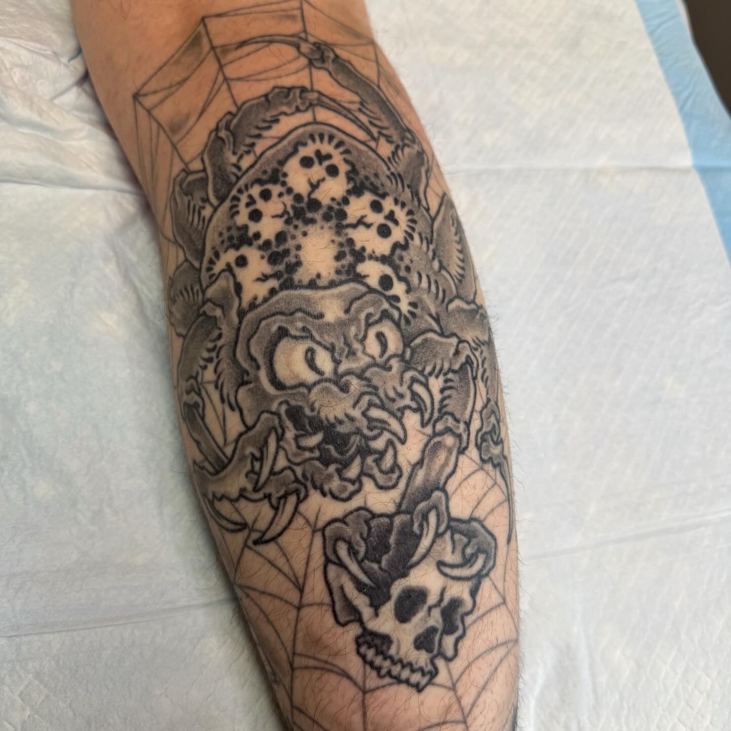 Tattoo by @mollygotlib — dotwork, geometric