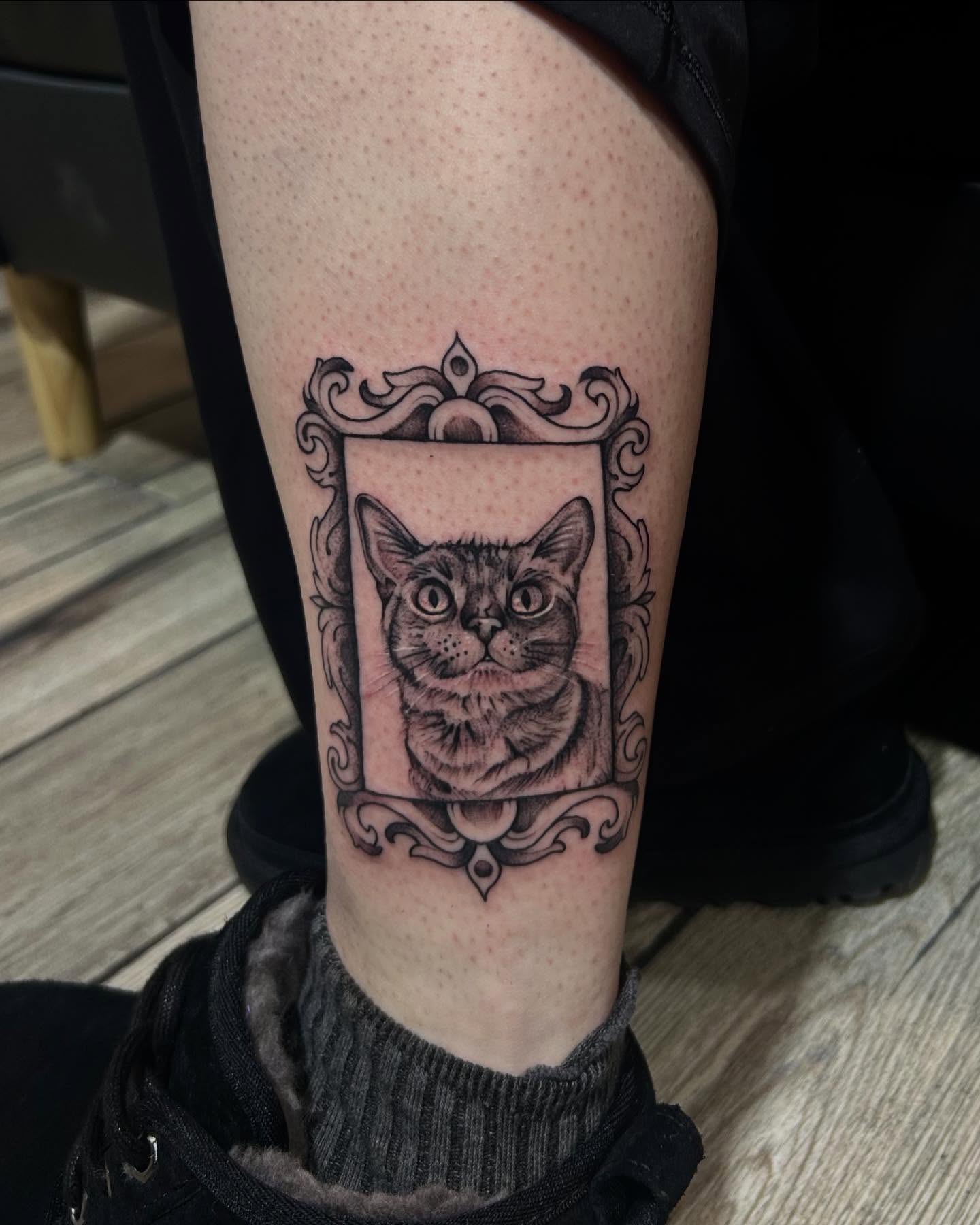 Tattoo by @millersmods — black_and_grey, realism