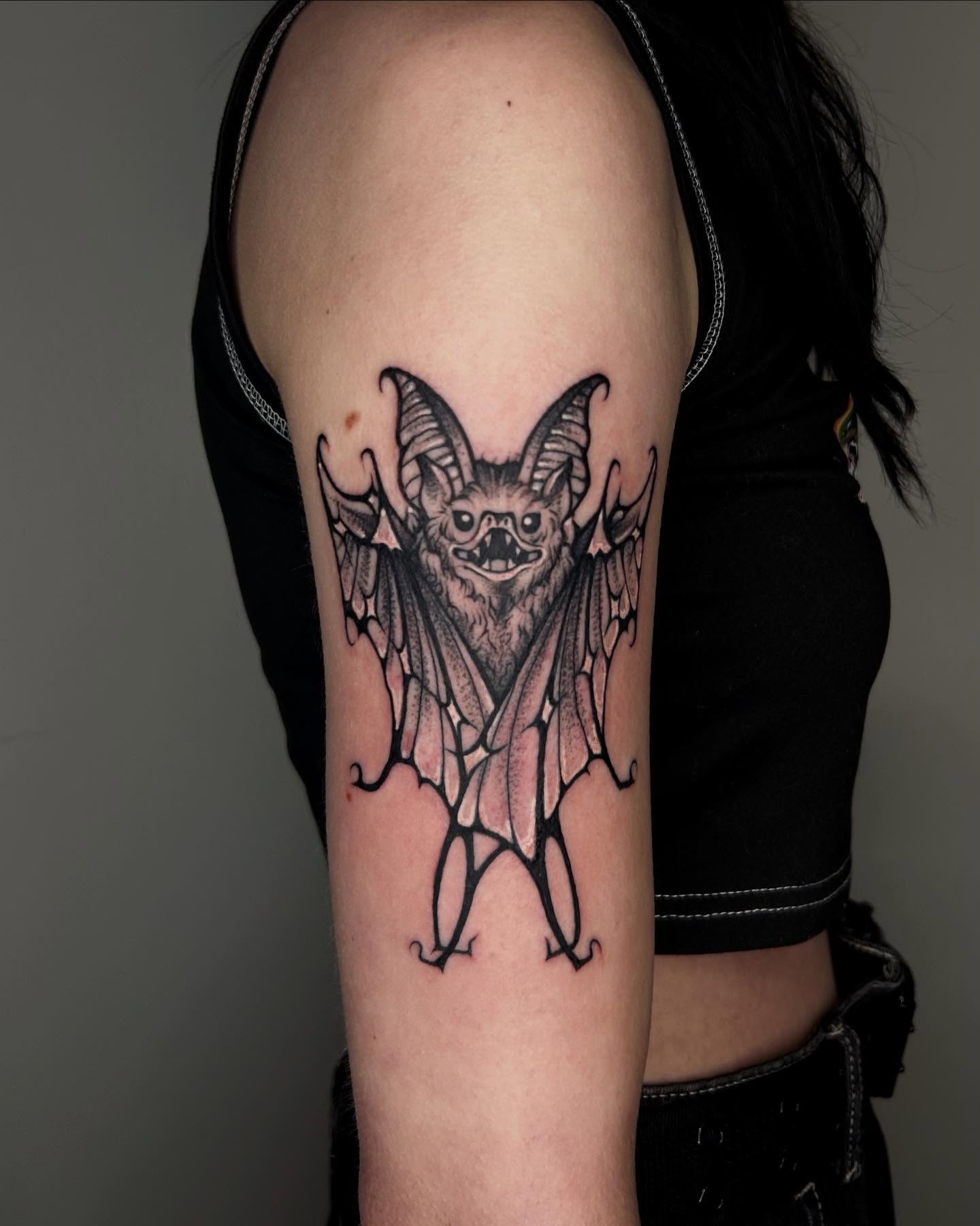 Tattoo by @millersmods — black_and_grey