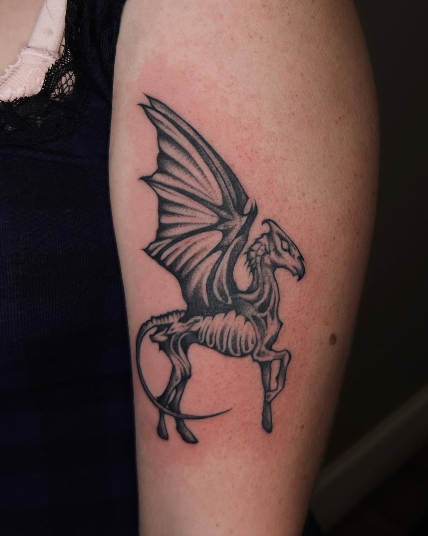 Tattoo by @millersmods — black_and_grey