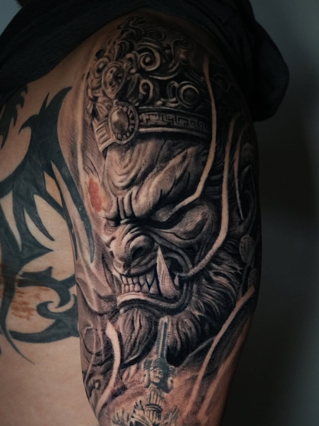 Tattoo by @nik__ink — realism, black_and_grey