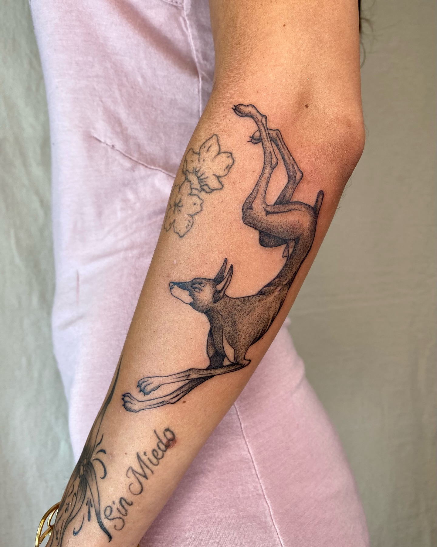 Tattoo by @sashinkatattoo β dotwork, black_and_grey